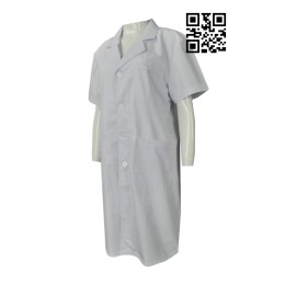 NU041 Order the white coat  custom short sleeve medical robe  patient gown industry NU041 Order the white coat  custom short sleeve medical robe  patient gown industry